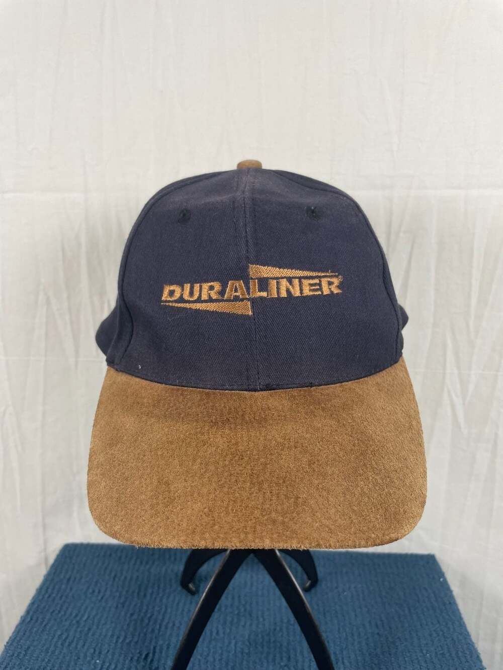 Vintage Duraliner Truck Bed Liners Strapback Hat with Suede Bill